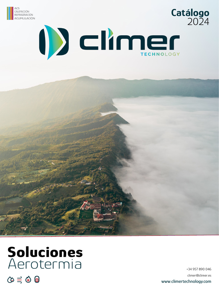 Soluciones de Aerotermia Climer 2024 | PDF | Bomba de calor | Cantidad