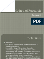 Method of Research LEC3 2012