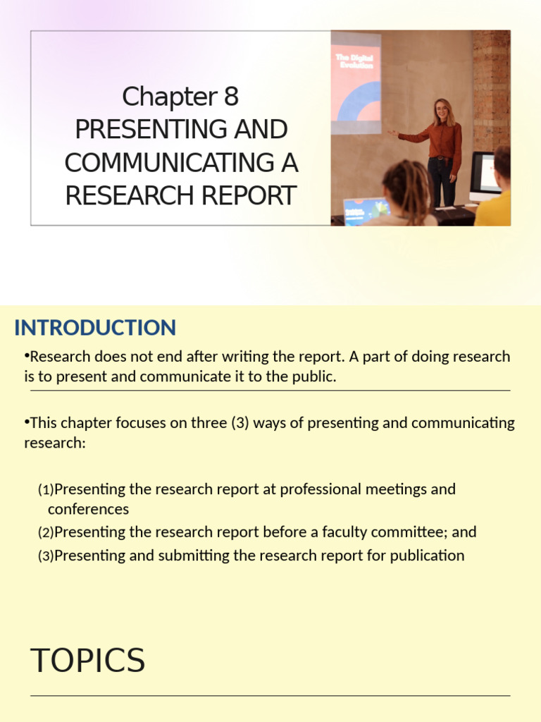 Effective Research Report Presentation | PDF | Academic Publishing ...