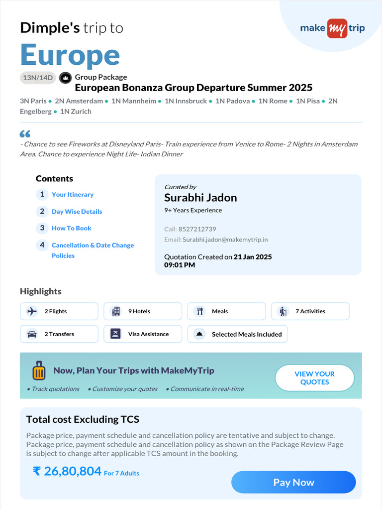 European Bonanza Group Departure Summer 2025 | PDF | Mercedes Benz | Hotel