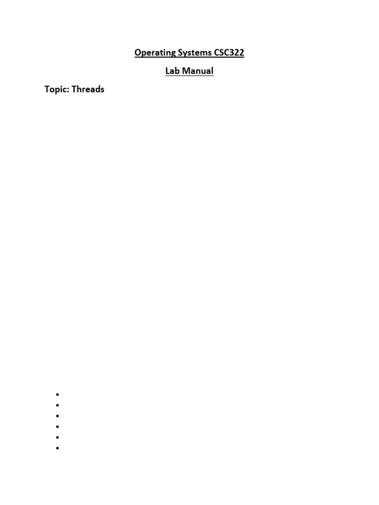 Lab Manual 09 | PDF | Thread (Computing) | Process (Computing)