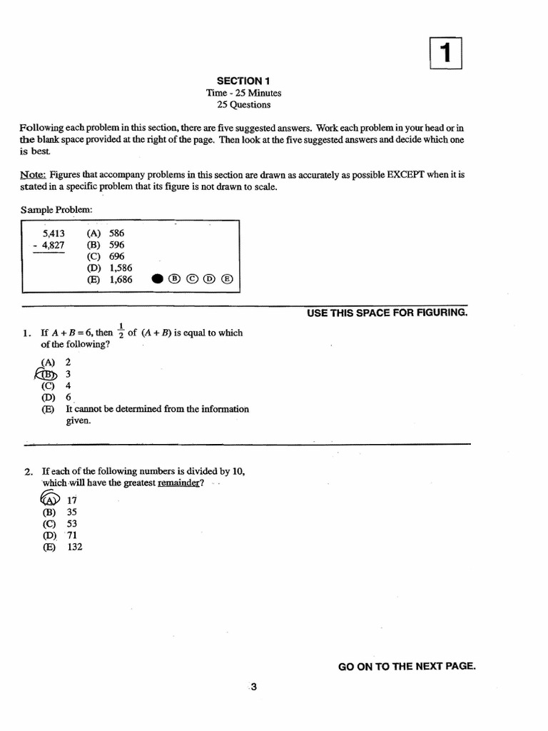 SSAT Real Test 2 | PDF