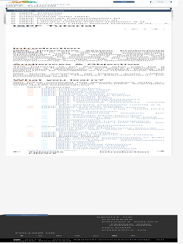 ISPF Mainframe User Guide | PDF | Software | Computer Architecture
