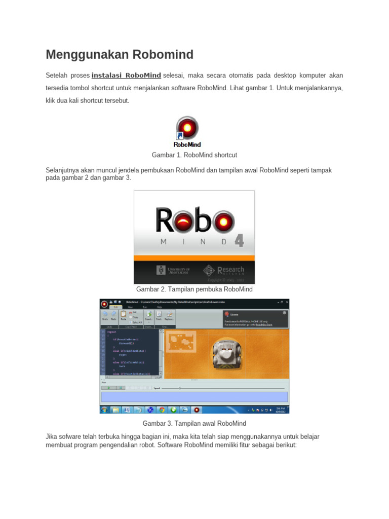 Panduan Penggunaan RoboMind untuk Pemula | PDF