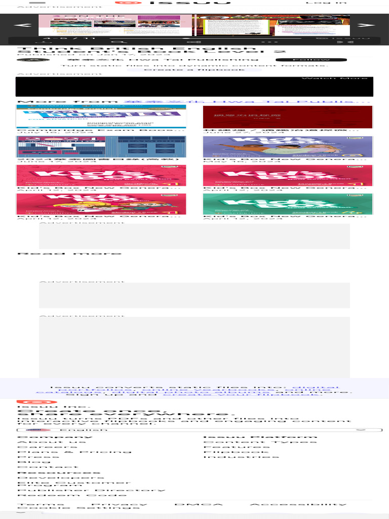 Think British English Student S Book Level 2 By 華泰文化 Hwa Tai Publishing