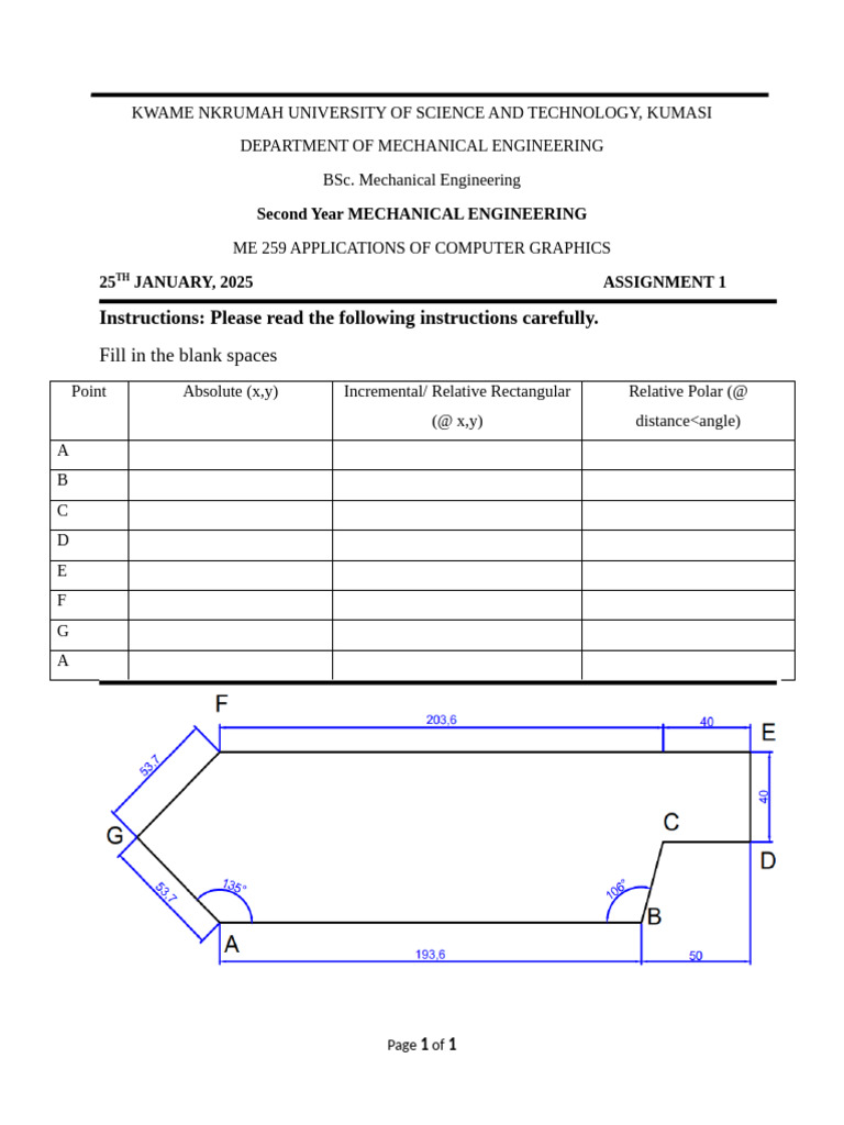 Me 259 Assignment 1 | PDF