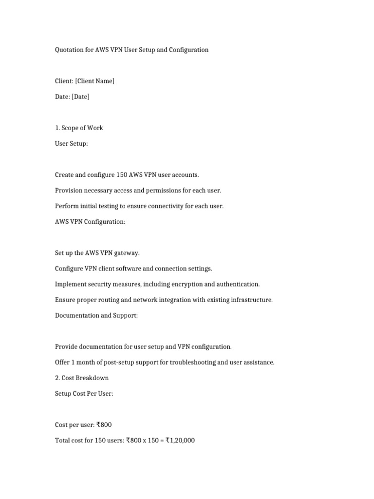 Quotation_for_AWS-150-Users | PDF
