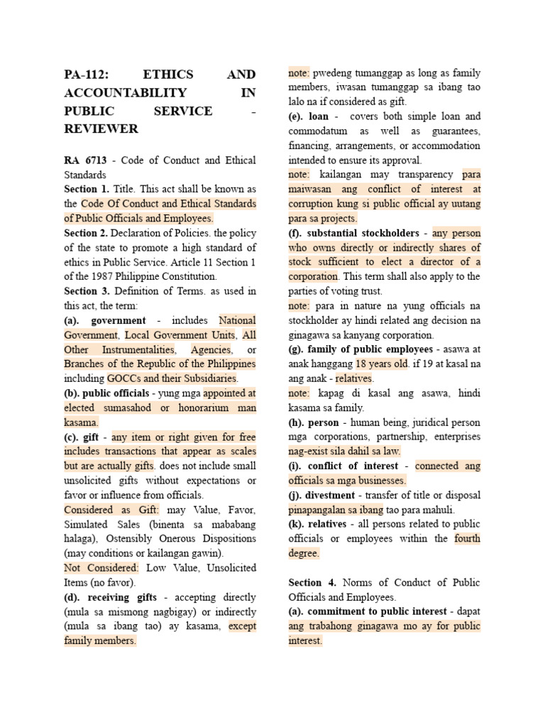 Ethics and Accountability in Public Service | PDF | Impeachment | Crimes