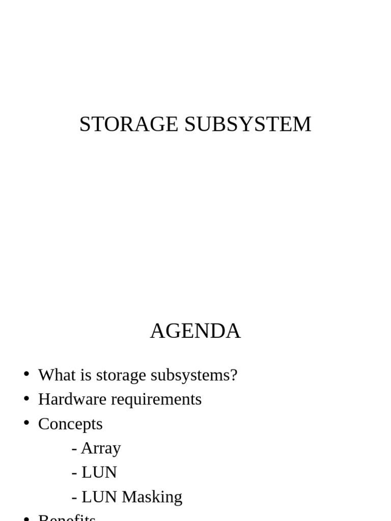 Storage Subsystem Thivya 4.12.10 | PDF | Computer Data Storage | Disk ...