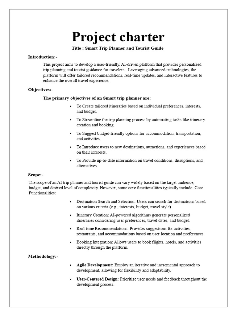 Project charter | PDF | Artificial Intelligence | Intelligence (AI ...