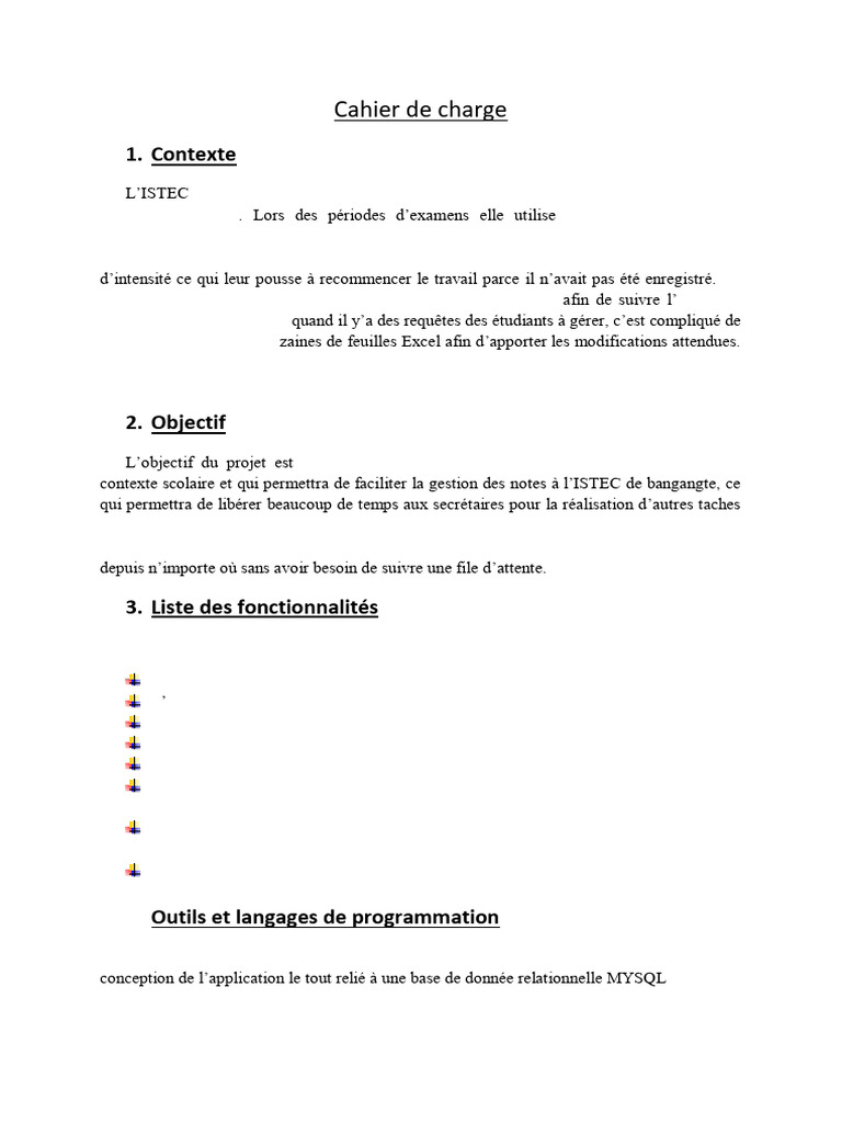 Application de gestion des notes ISTEC | PDF | Microsoft Excel ...