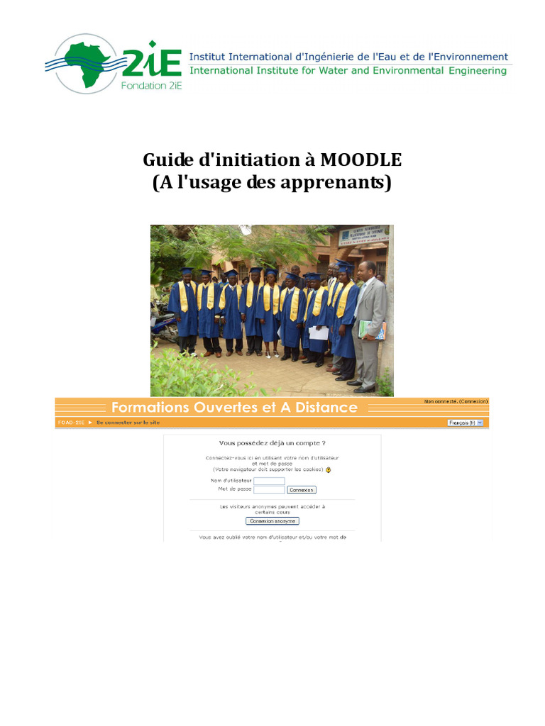 Guide d'initiation à Moodle pour apprenants | PDF | Forum Internet ...