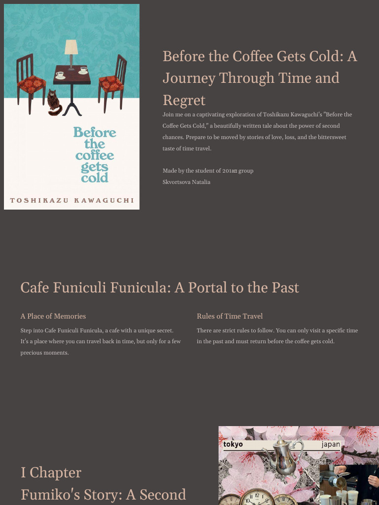 Before the Coffee Gets Cold: Time Travel Tales | PDF