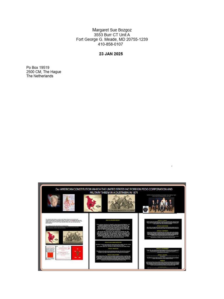 Judy Byington Update Cult Infiltration Claims PDF Uniform