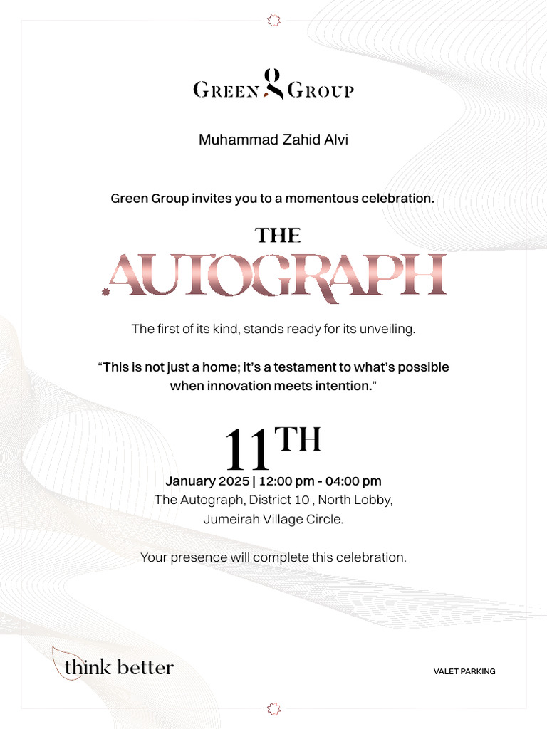 Green Group Celebration Invitation | PDF