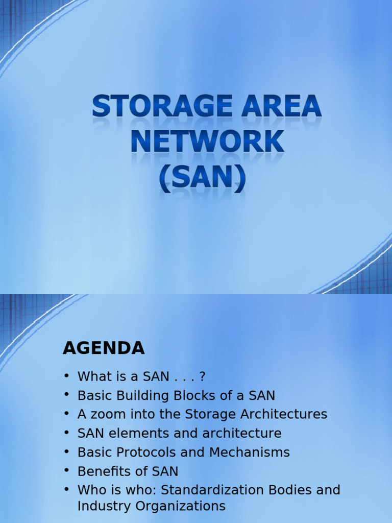 SAN | PDF | Computer Network | Network Topology