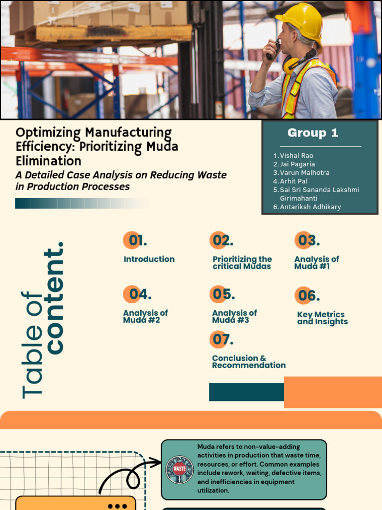 Reducing Muda for Manufacturing Efficiency | PDF | Performance ...