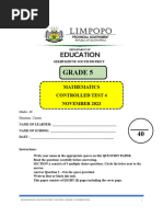 Grade 4 Term 3 Maths Revision Paper | PDF | Area | Elementary Geometry