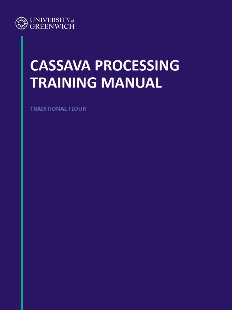 Cassava Flour Processing Steps Guide | PDF | Knife