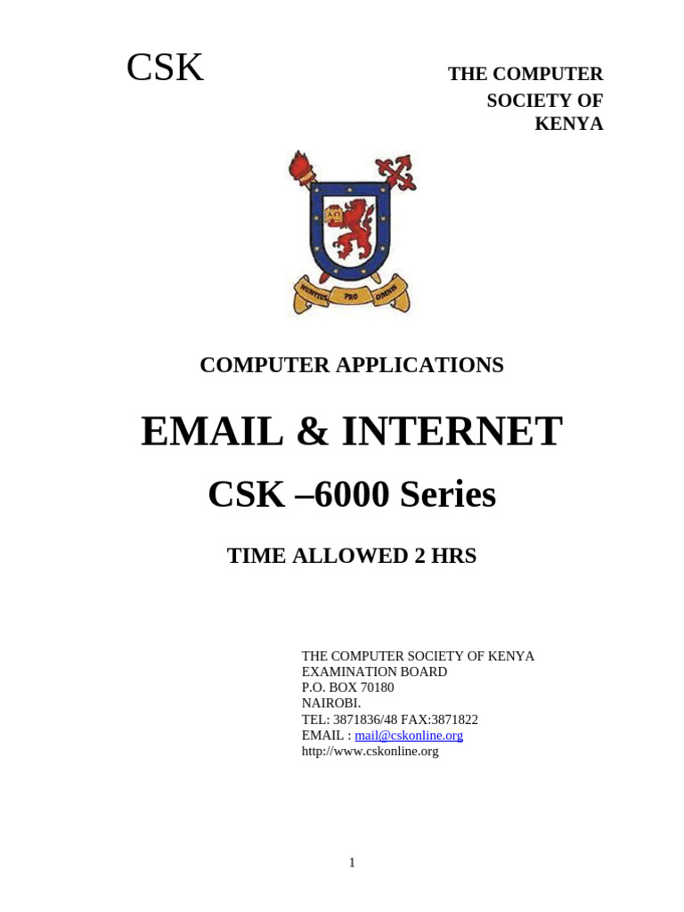 Email & Internet | PDF | Computing | Software