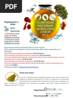 olimpíadas da biologia 2012