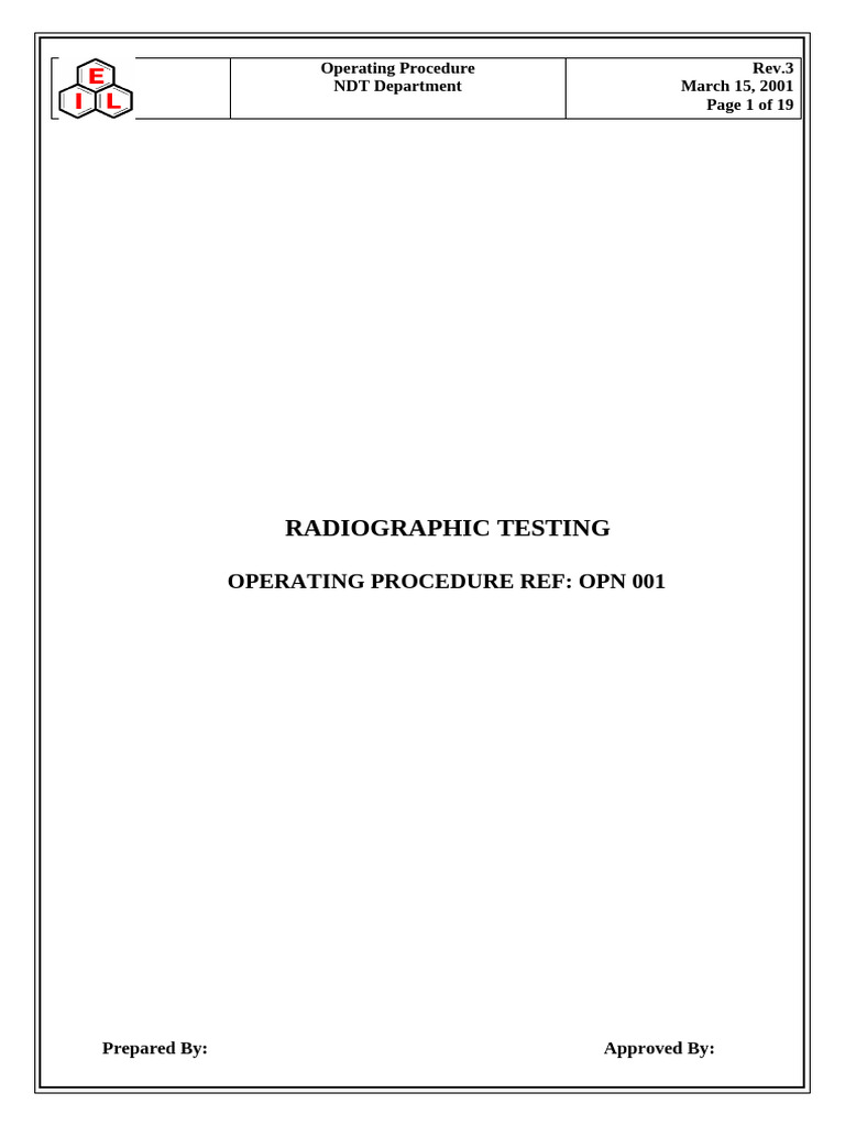 opn001-RT | PDF | Nondestructive Testing | Radiography