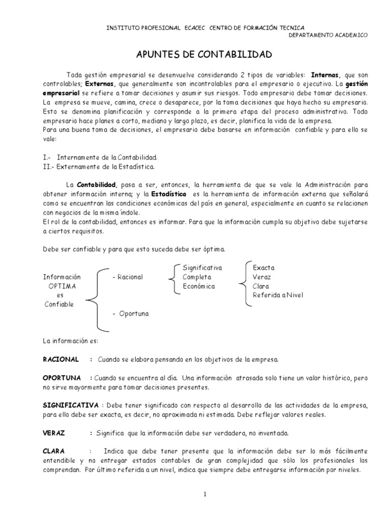 Importancia de la Contabilidad en Empresas | PDF | Negocios | Finanzas ...