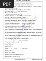 Class 11 Maths Important Questions PDF | PDF