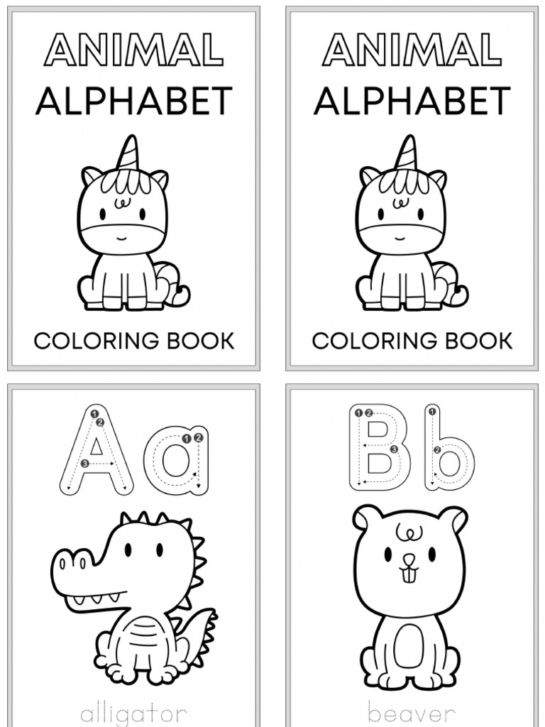 Alphabet Coloring Book PDF