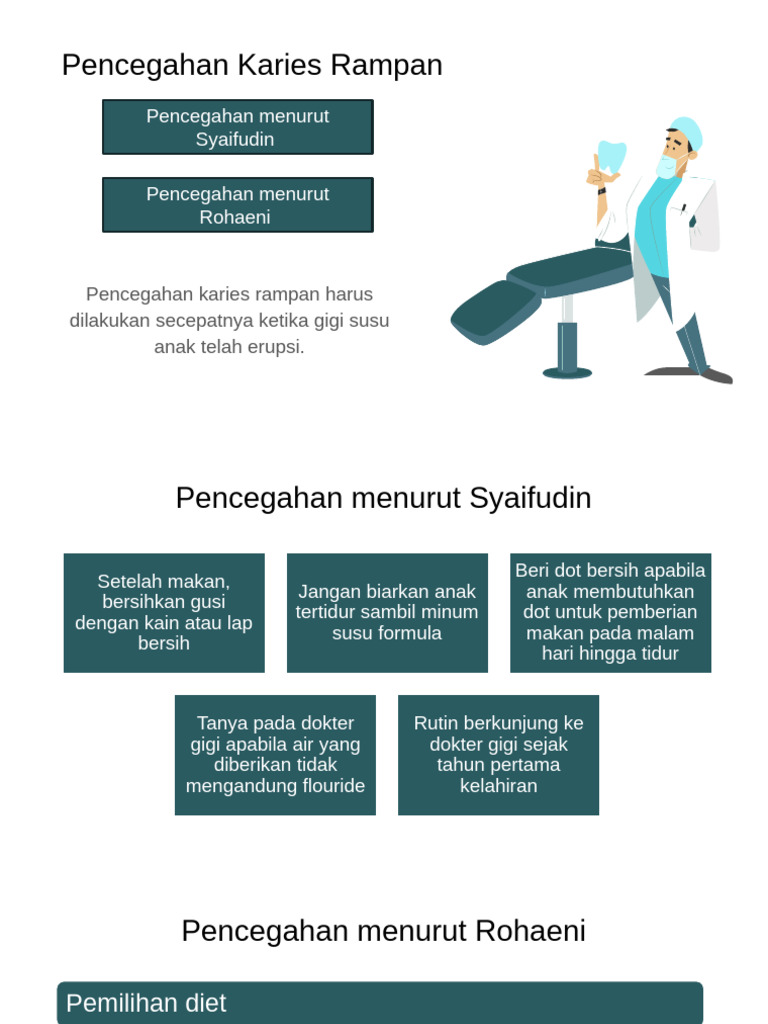 Pencegahan Karies Rampan pada Anak | PDF