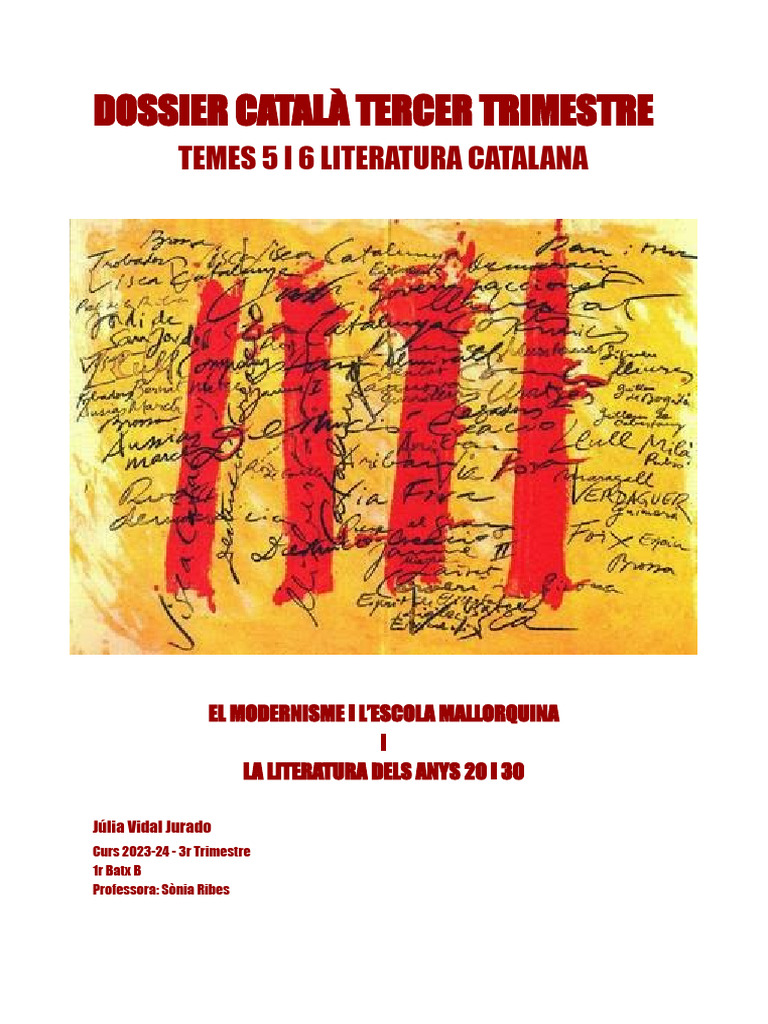 Dossier Català Tercer Trimestre | PDF