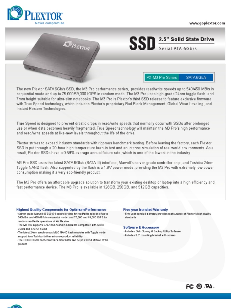 M3P Datasheet PDF Solid State Drive Flash Memory