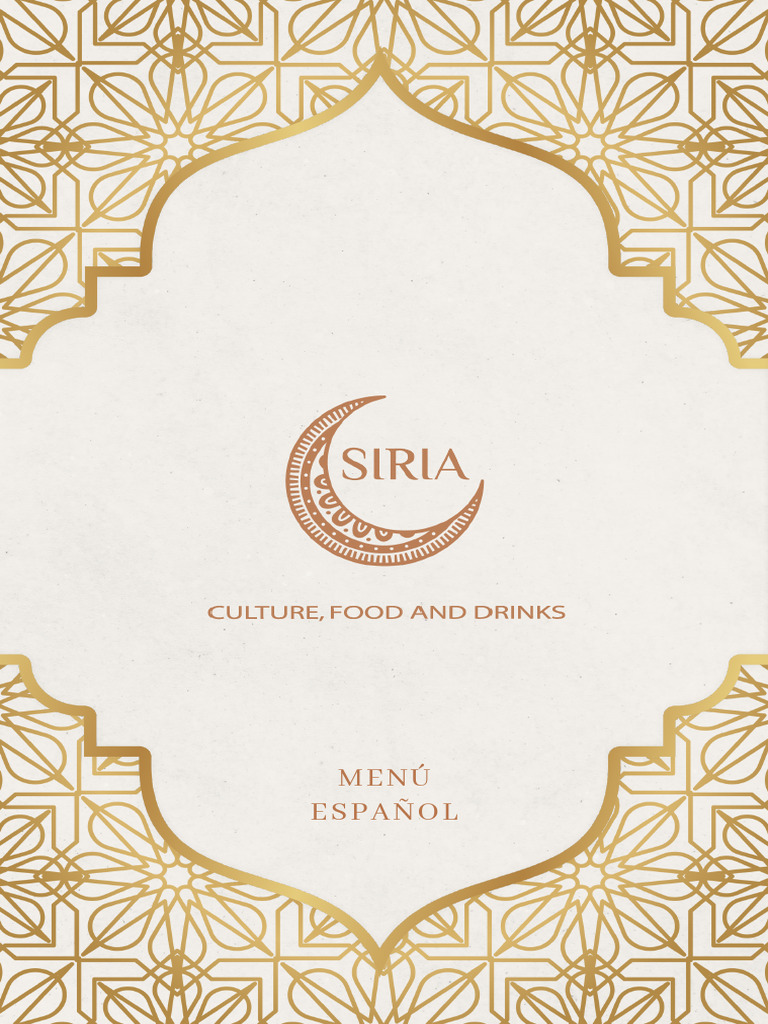Menú de Comida Árabe en Siria Restaurant | PDF | Cocina occidental ...
