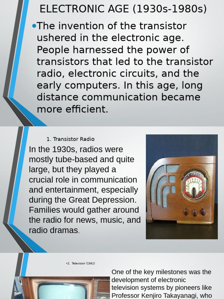Overview of the Electronic Age (1930-1980) | PDF | Computer ...