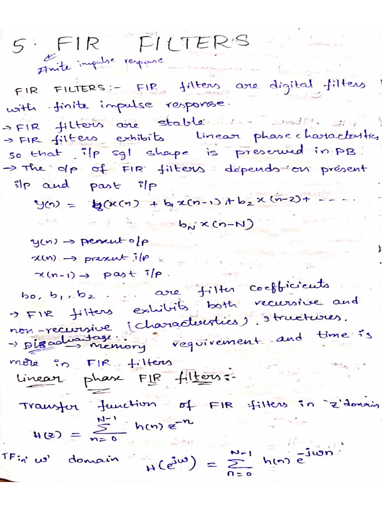 Unit 5 DSP | PDF