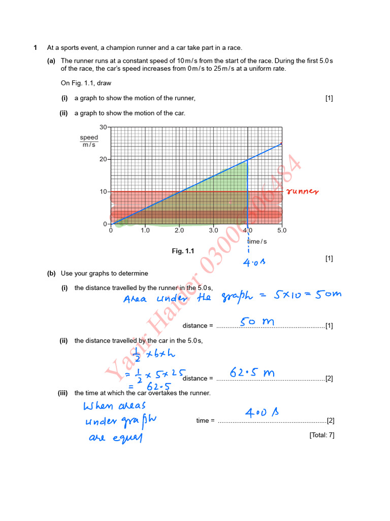 Runner vs. Car Race Analysis and Physics | PDF | Waves | Wavelength