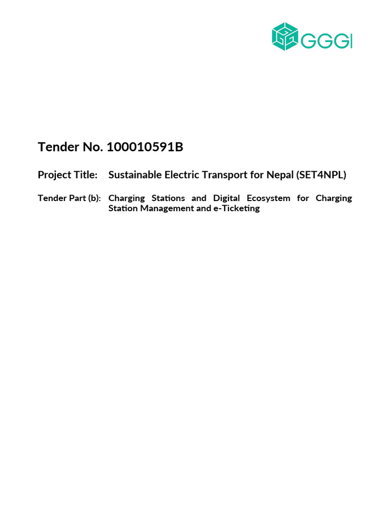 SET4NPL Tender for Charging Stations | PDF | Mobile App | Battery Charger