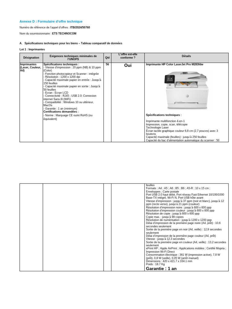 Comparatif des scanners A3 et A4 | PDF | USB | Scanner (informatique)
