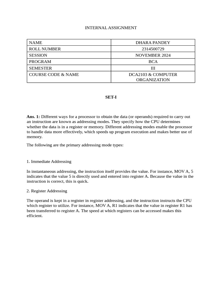 Internal Assignment Dca2103 002 | PDF | Dvd | Central Processing Unit