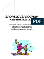 Sportlovsprogram 2012, Kristinestad