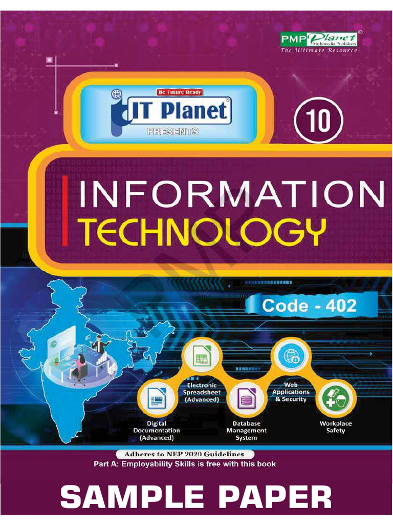 Pmp sample paper it code 402 class x pdf