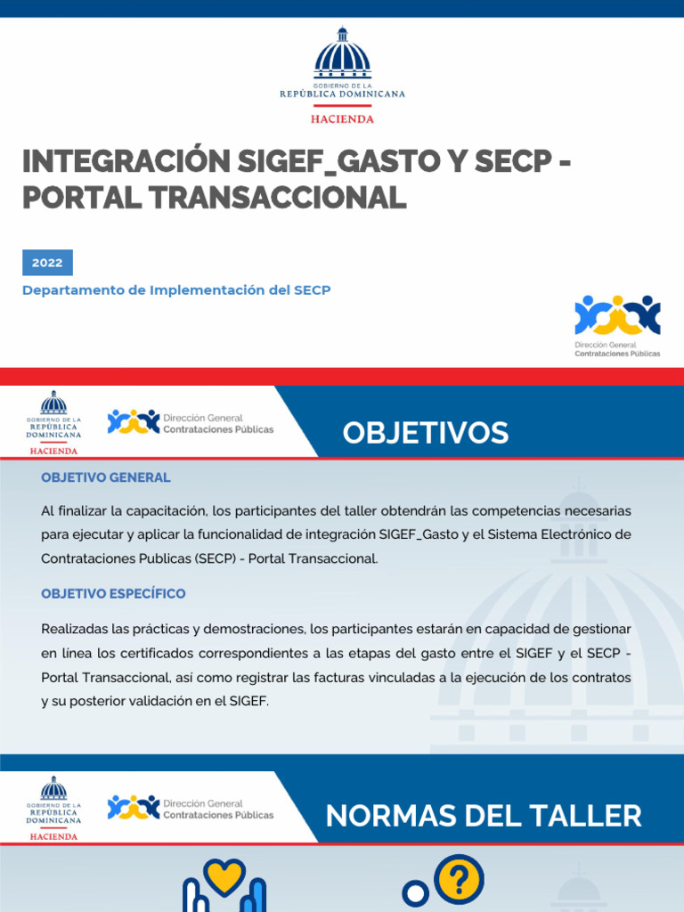 Integración SIGEF y SECP: Capacitación 2022 | PDF | Presupuesto ...