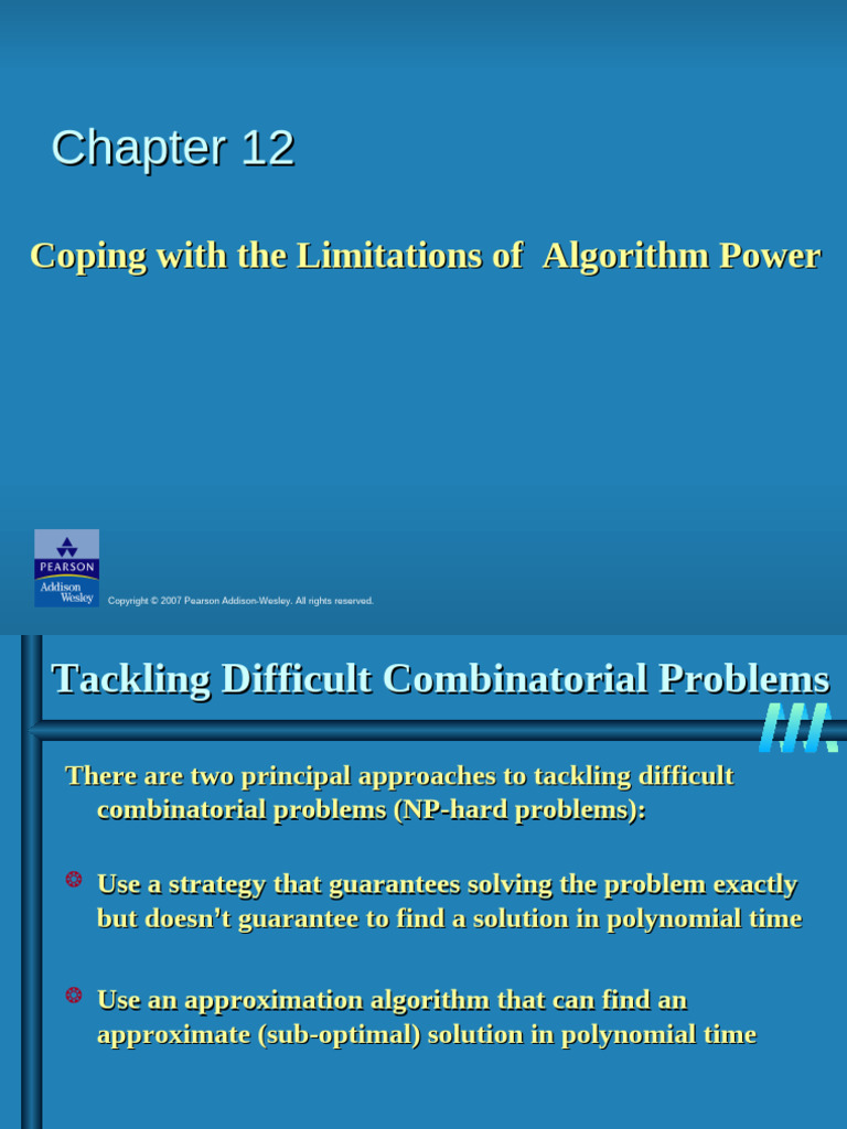 Coping with Algorithm Limitations | PDF | Time Complexity ...