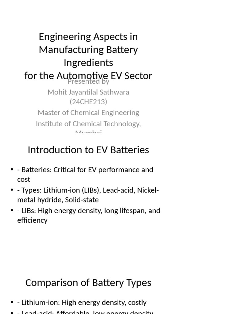 EV Battery Manufacturing Insights | PDF | Lithium Ion Battery | Battery ...