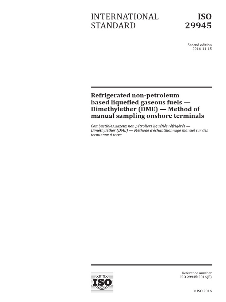 ISO 29945-2016 | PDF | Valve | International Organization For ...