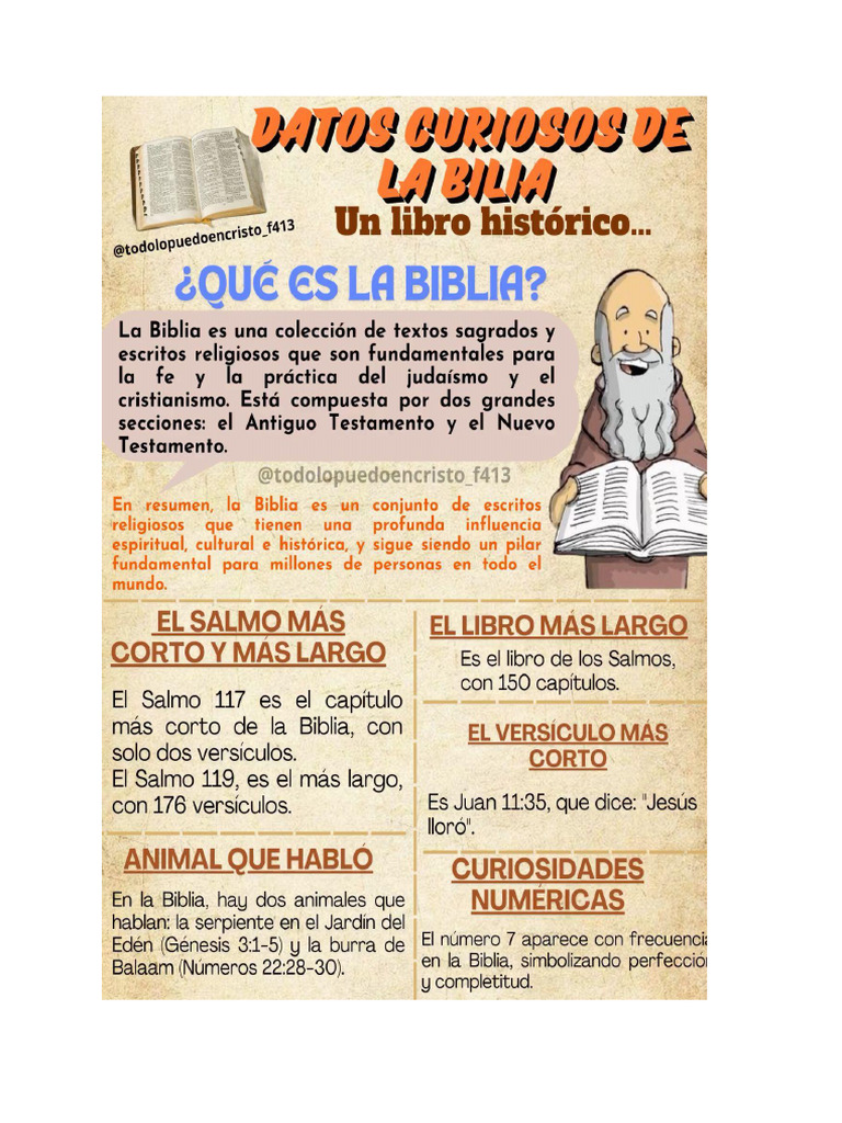 Curiosidades de La Biblia | PDF