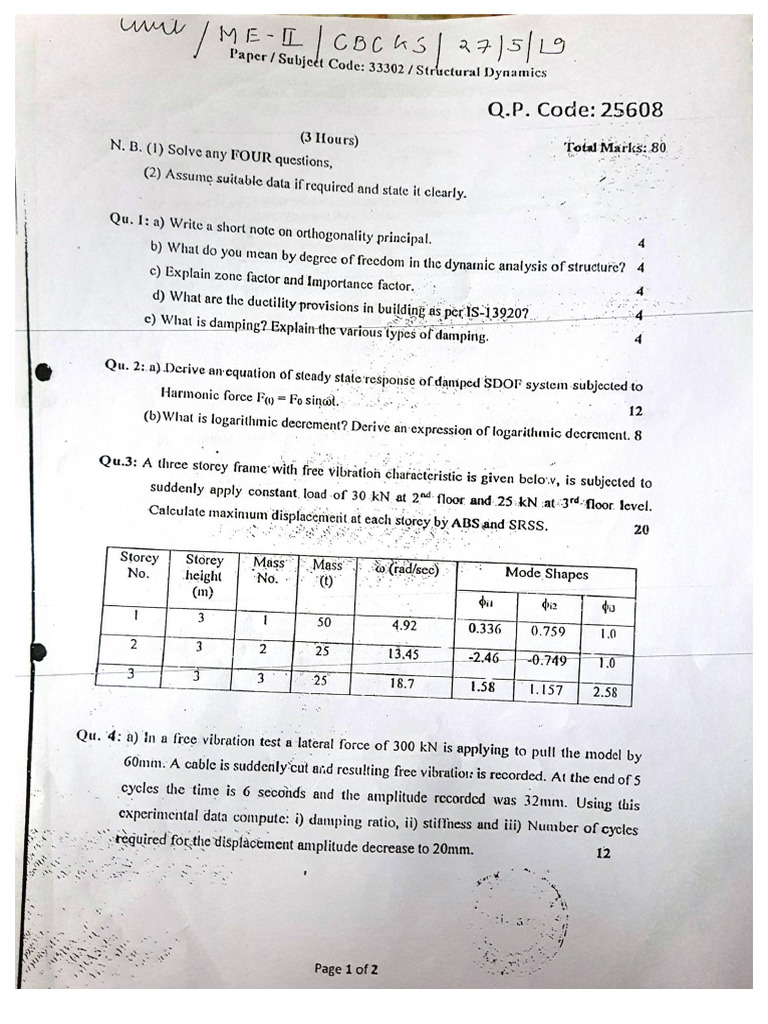 Sd Question Papers | PDF