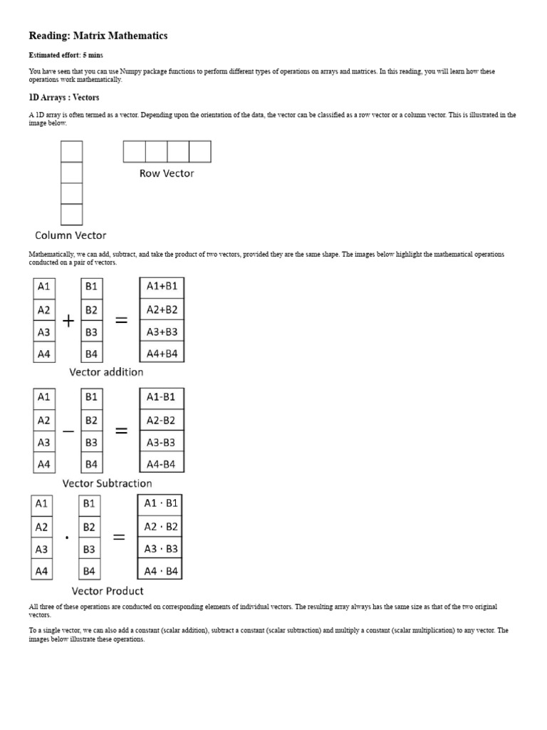 Matrix Mathematics | PDF