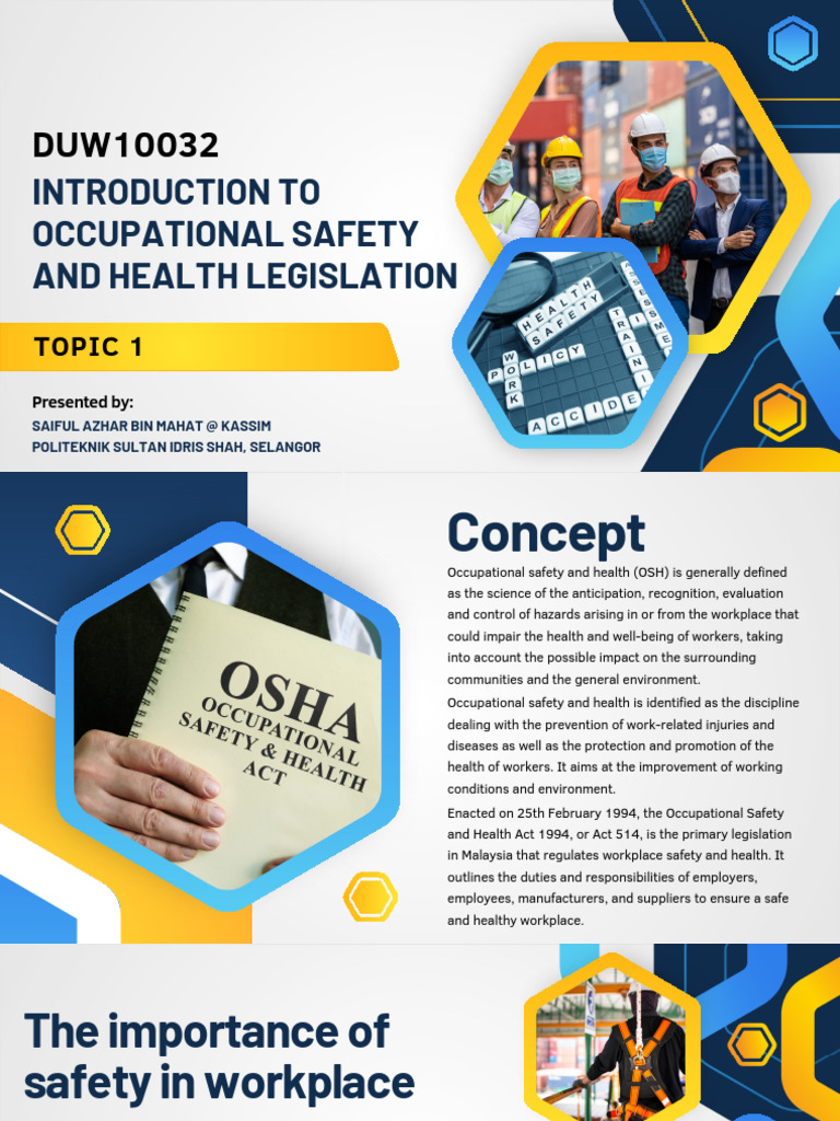Overview of OSHA 1994 Legislation | PDF | Occupational Safety And ...