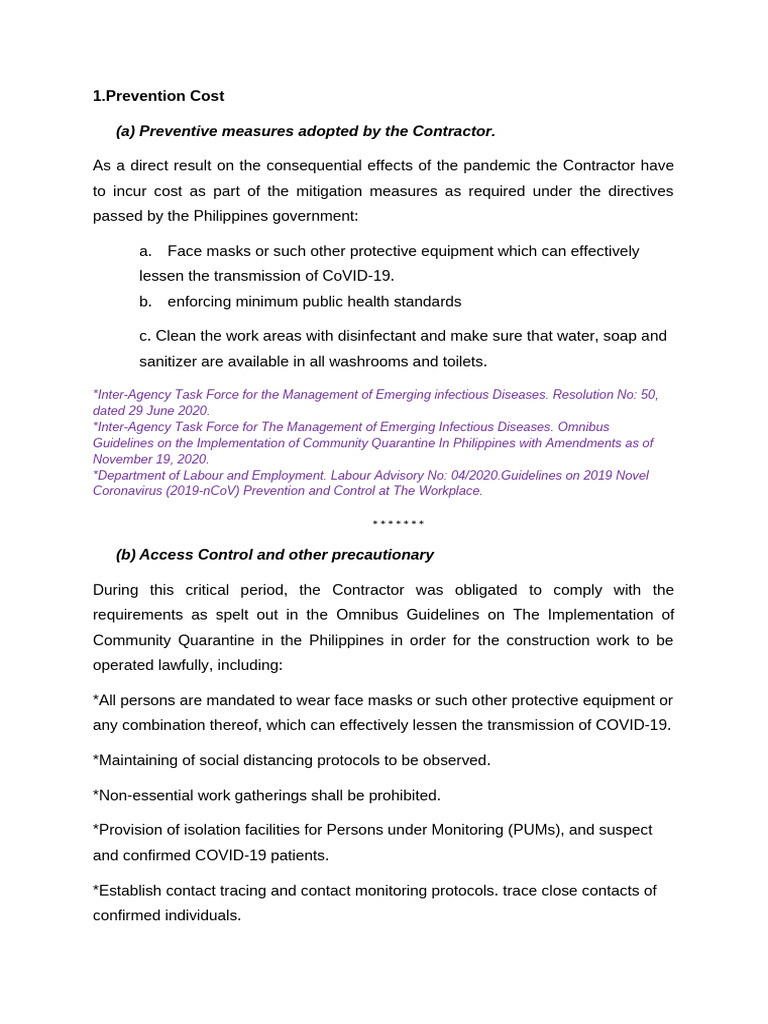 Covid 19 - Prevention Measures | PDF | Quarantine | Emergency Management